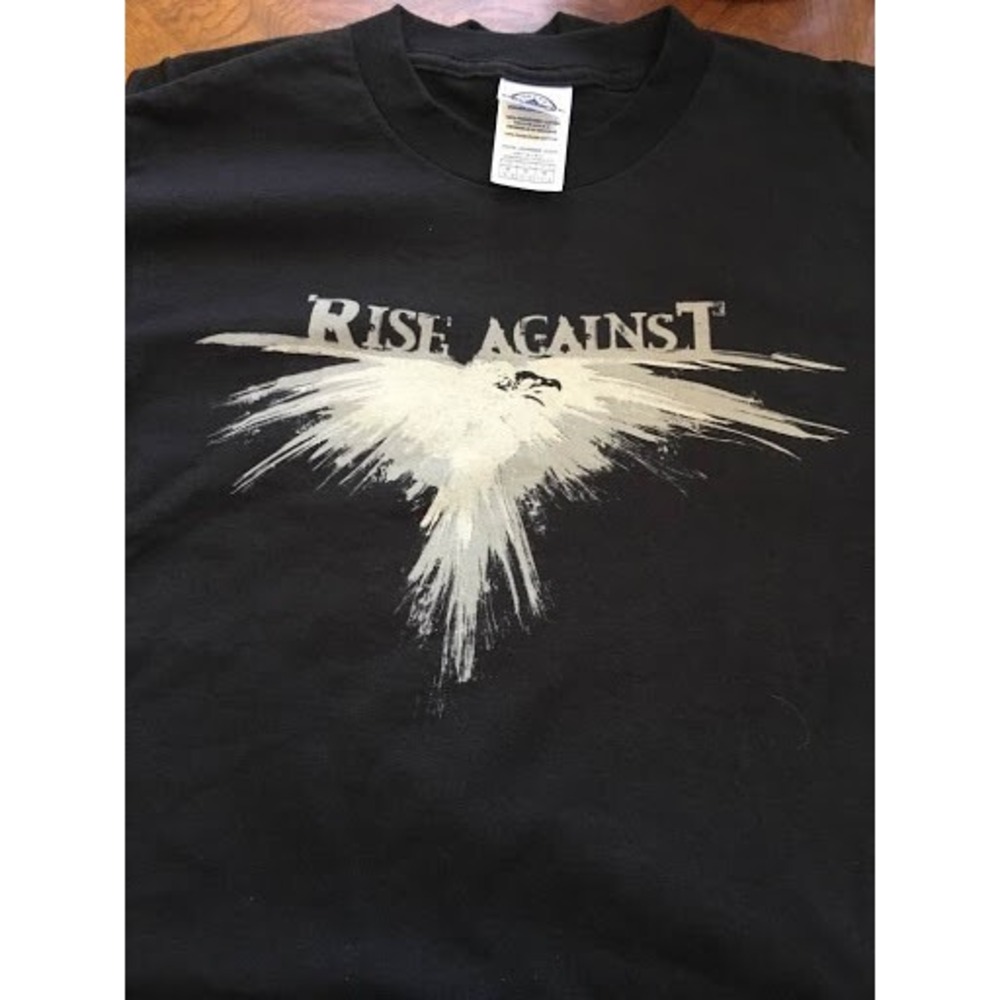 RISE AGAINST - Youth‎ 2-sided T-shirt ~Never Worn~ YOUTH MEDIUM